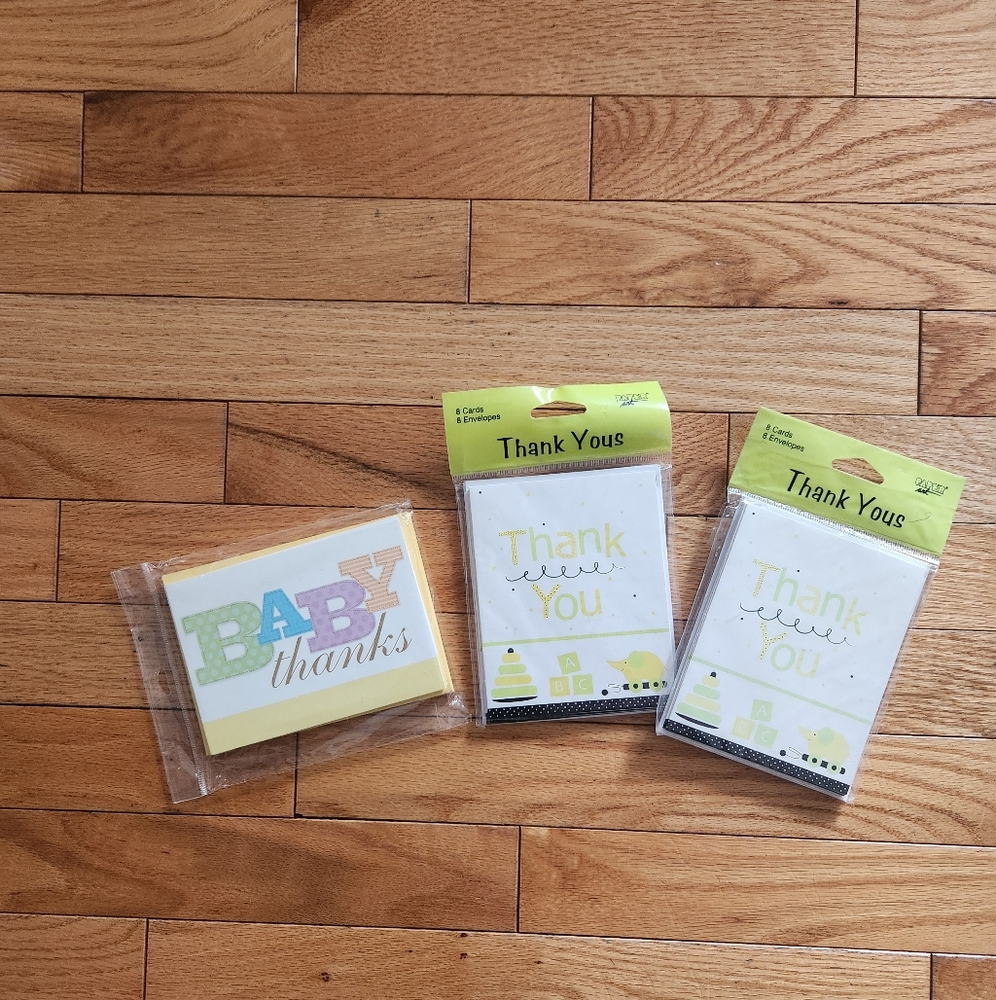 Baby thank you cards